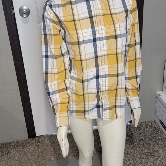 Men's Yellow Plaid Shirt - Picture 2 of 6